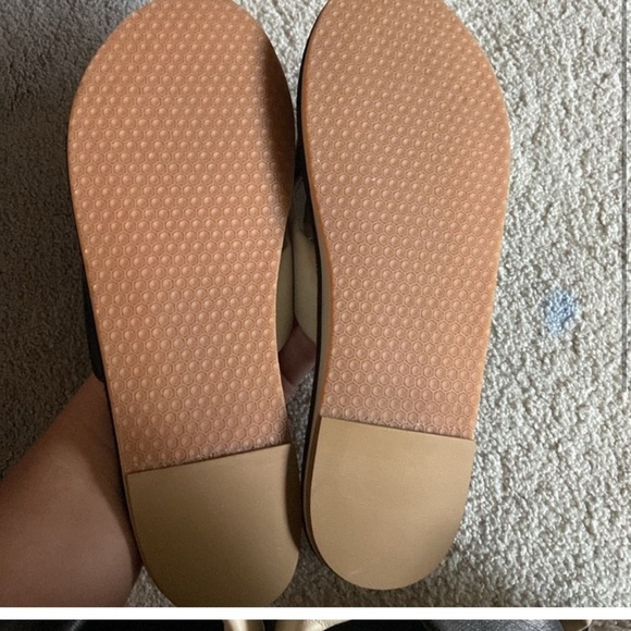 Frances Valentine Black/oyster Crossover nappa Sandals / slides size 8.5 - Picture 2 of 4